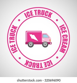 ice truck design, vector illustration eps10 graphic 