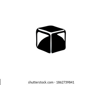 Ice vector icon. Isolated ice illustration
