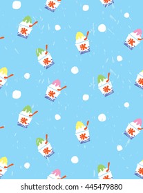 ice vector seamless pattern