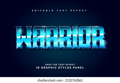 Ice Warrior Editable Text Effect Template