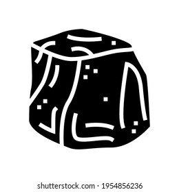ice water glyph icon vector. ice water sign. isolated contour symbol black illustration