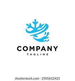 Ice Water Logo Icon vector