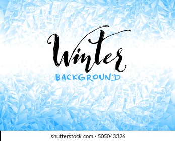 Ice winter background