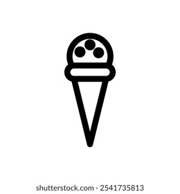 Icon ice_cream_cone Einfaches Vektorzeichen.