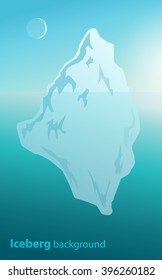 Iceberg background. Vector.