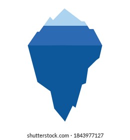 iceberg blue design, Water ocean and ice theme Vector illustration