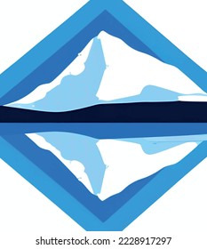 iceberg in the blue sea for background