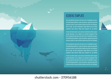 Iceberg business concept