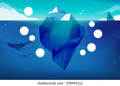 Iceberg business concept