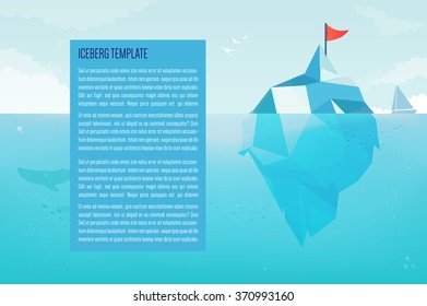 Iceberg business concept