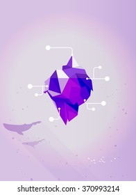 Iceberg business concept