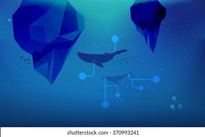 Iceberg business concept