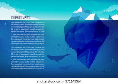 Iceberg business concept