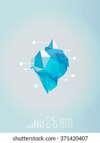 Iceberg business concept