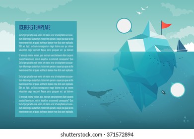 Iceberg business concept