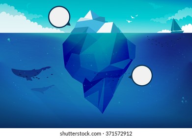 Iceberg business concept