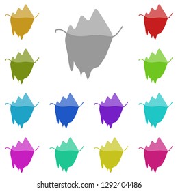 iceberg chart icon in multi color. Simple glyph, flat vector of Charts and diagrams icons for UI and UX, website or mobile application