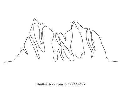  diseño de ilustración de vector de línea continua de iceberg