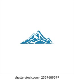 Iceberg design in blue and white background