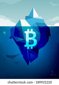 Iceberg financial concept