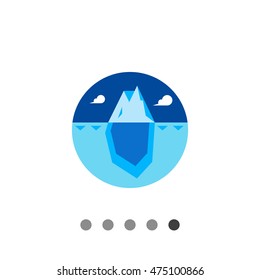 Iceberg flat icon