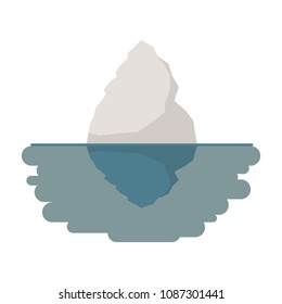 iceberg floating in the water