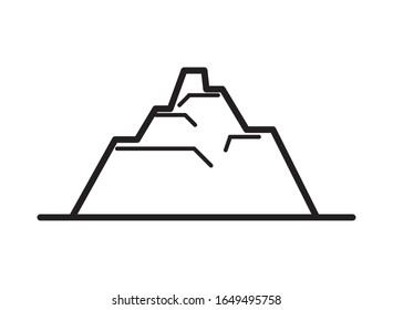 iceberg floating in the water vector illustration design