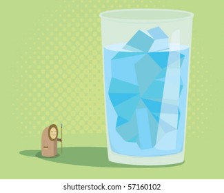 iceberg in a glass.