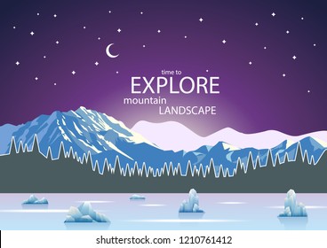 iceberg; ice; arctic; freeze; sea; quartz; cold; cool; winter; moonlight; sky; frozen; island; tourism; travel; antarctic; iceland; snow; star, night