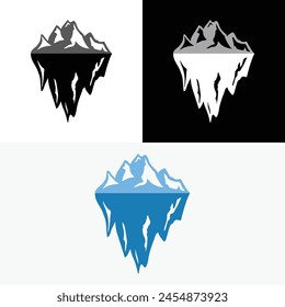 Iceberg Ice Mountain Snow Winter Logo