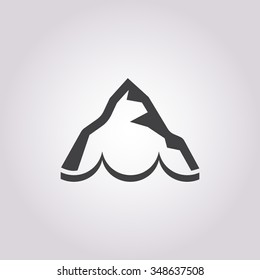 Iceberg icon. 
