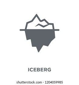 Iceberg icon. Iceberg design concept from  collection. Simple element vector illustration on white background.