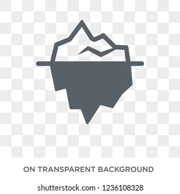 Iceberg icon. Iceberg design concept from  collection. Simple element vector illustration on transparent background.