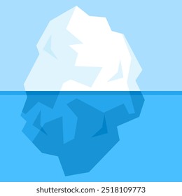 Iceberg icon. Flat style. Vector icons.