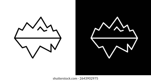 Iceberg icon Graphic vector set for ui design