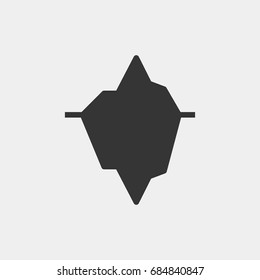 Iceberg icon illustration isolated vector sign symbol