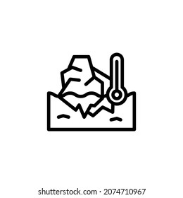 iceberg icon illustration vector graphic