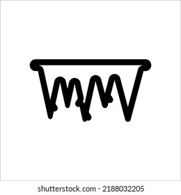 Iceberg icon, Line Vector graphics