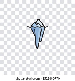 iceberg icon sign and symbol. iceberg color icon for website design and mobile app development. Simple Element from arctic collection for mobile concept and web apps icon.