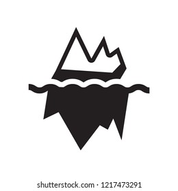 Iceberg icon. Trendy Iceberg logo concept on white background from Winter collection. Suitable for use on web apps, mobile apps and print media.