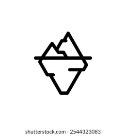 iceberg icon vector design template