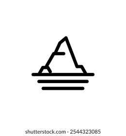 iceberg icon vector design template