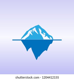 Iceberg Icon Vector Illustration Stock Vector (Royalty Free) 1204412155 ...