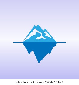 Iceberg icon. Vector illustration.