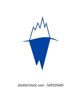 Iceberg icon vector  illustration.