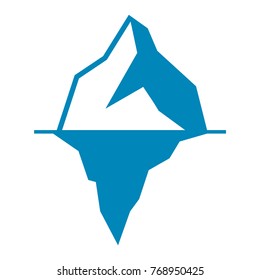 Iceberg icon. Vector illustration.