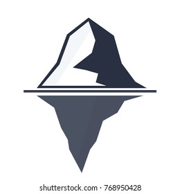 Iceberg icon. Vector illustration.