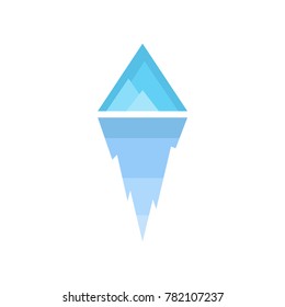 Iceberg icon. Vector illustration.