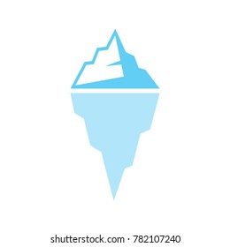 Iceberg icon. Vector illustration.