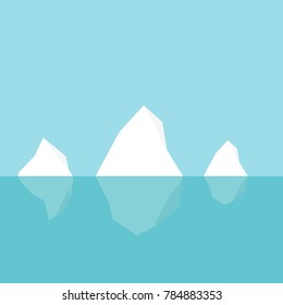 Iceberg icon. Vector illustration.